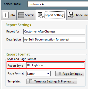 CSS Styles for HTML and Word Reports