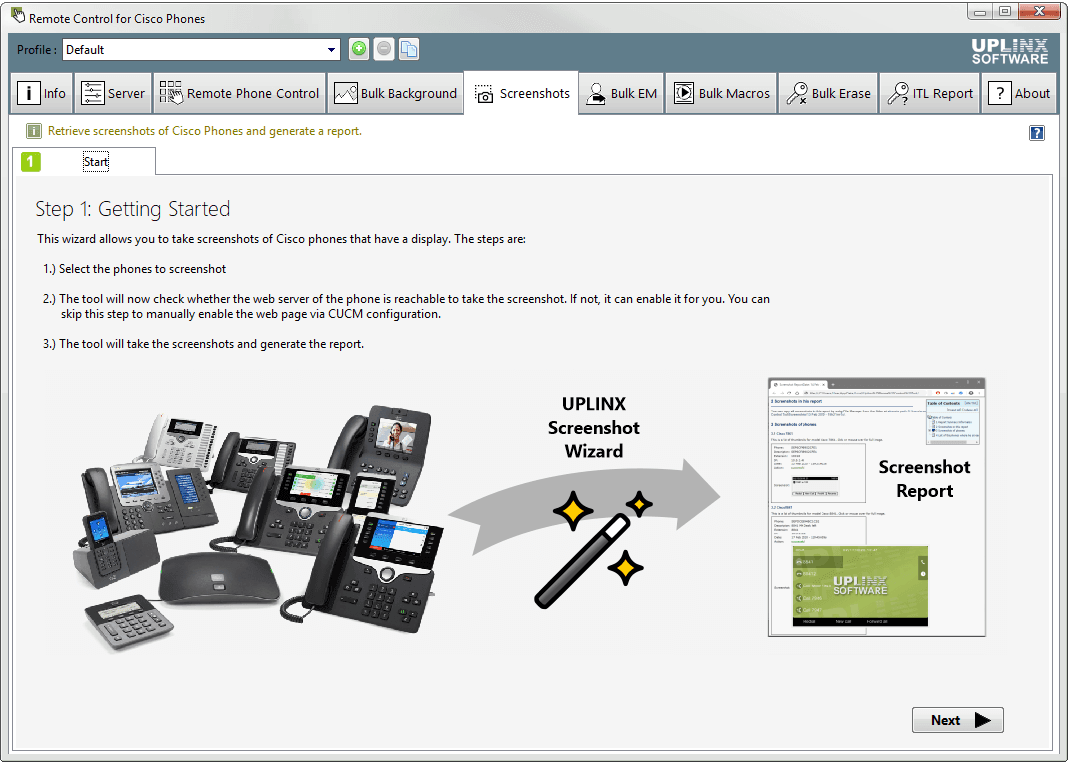 Uplinx Bulk Screenshot Wizard