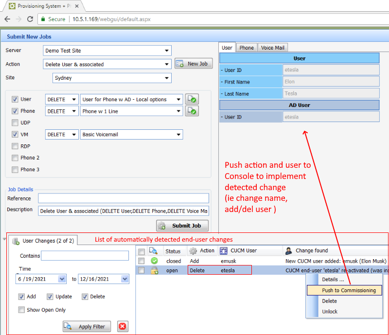 Uplinx Provisioning system for Cisco phones - workflow